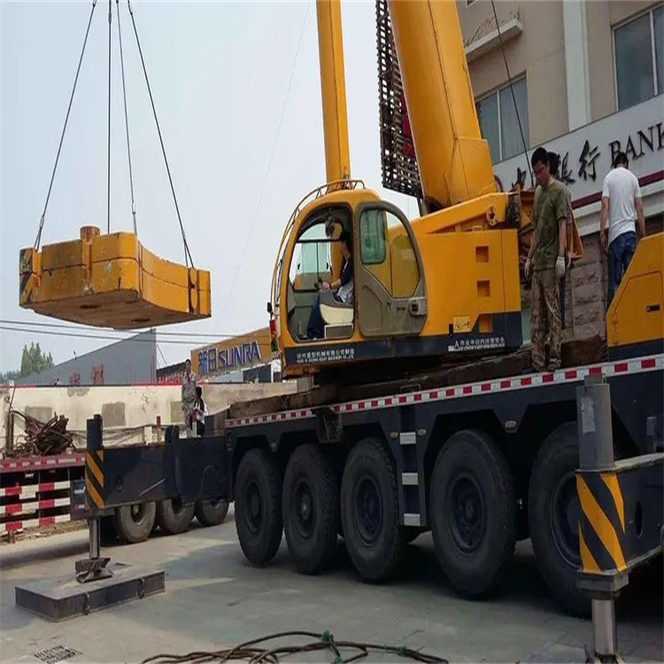 曹县当地吊车出租|机器吊装|75吨|工厂搬迁服务